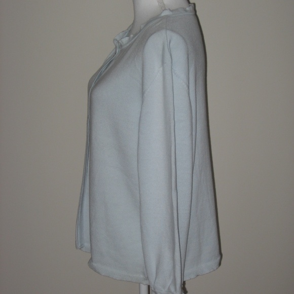 P. JAMES 3/4 Button Front Cotton Sweater M - Picture 3 of 5